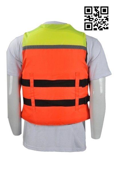 SKLJ002 Personal Design Splicing Lifejacket Manufacturing Fluorescent Lifejacket Floating Clothes Customized Reflective Lifejacket Lifejacket Supplier Oxford Cloth Lifejacket Price side view